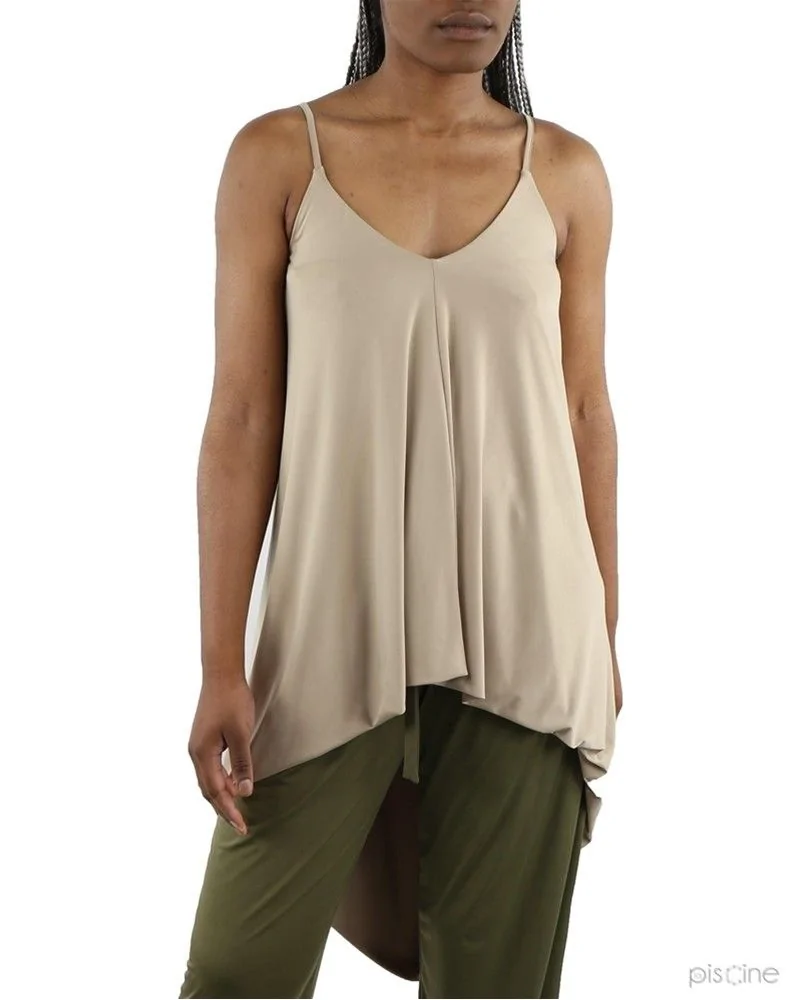 Top asymétrique beige Jijil 