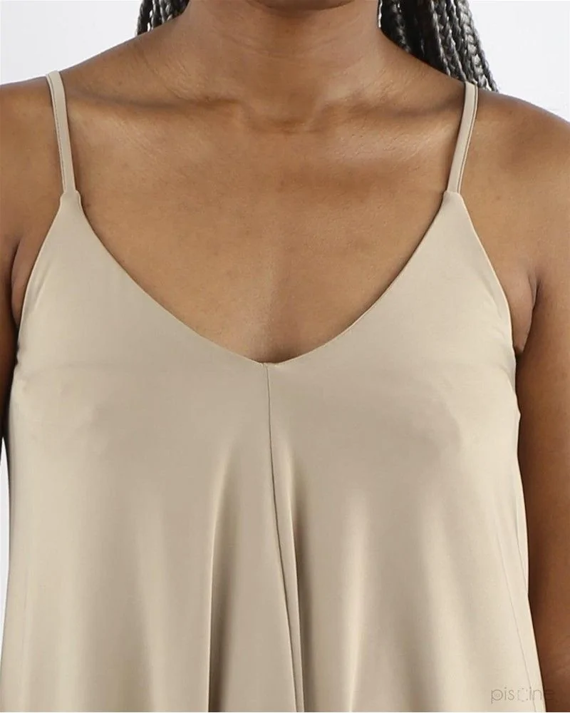 Top asymétrique beige Jijil 