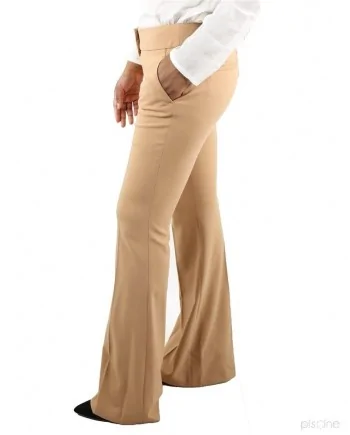 Pantalon beige évasé Michael Kors 