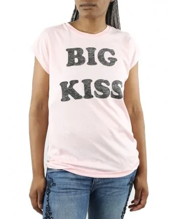 T-Shirt rose "Big Kiss" Zoe Karssen 