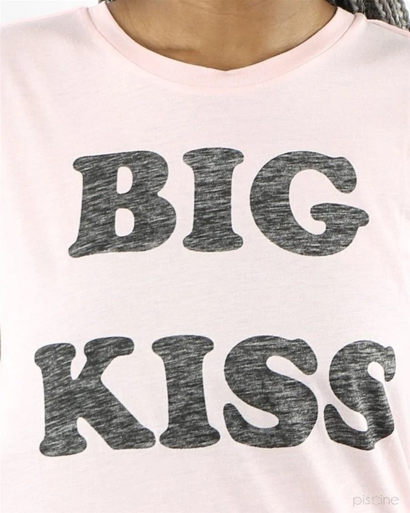 T-Shirt rose "Big Kiss" Zoe Karssen 