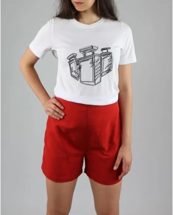 Short taille haute rouge Department 5 