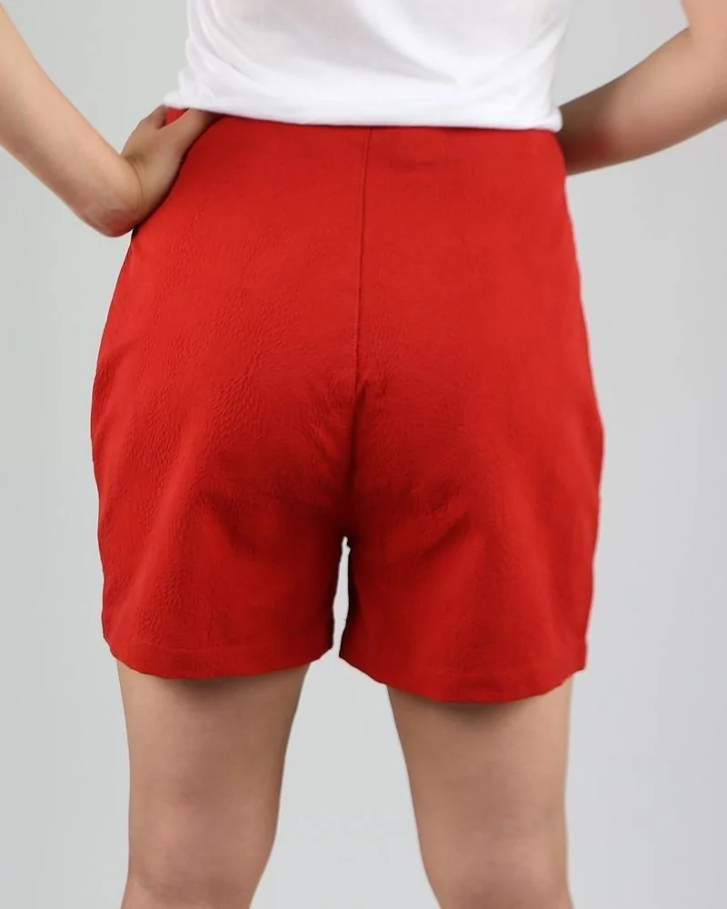 Short taille haute rouge Department 5 