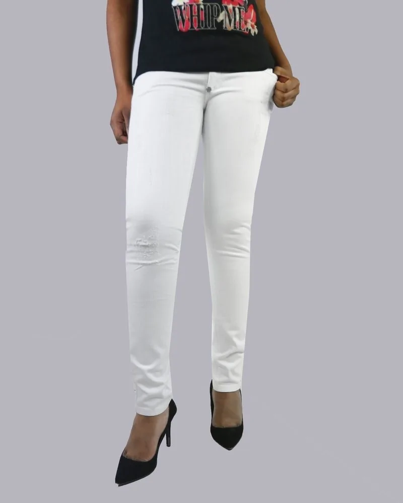 Jean skinny blanc Philipp Plein 