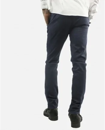 Pantalon bleu effet velours Roda 