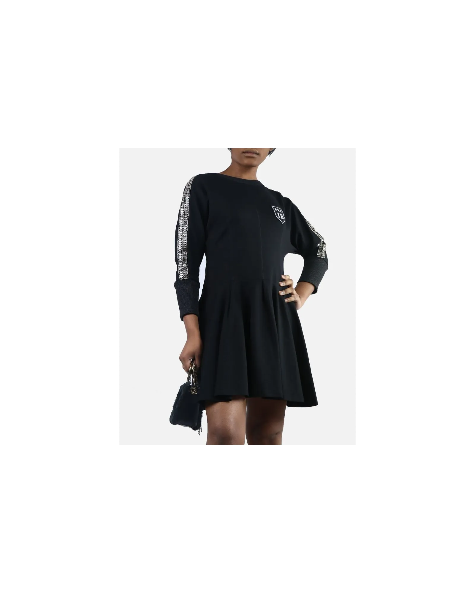 Robe noire patineuse "IB" Isabelle Blanche 