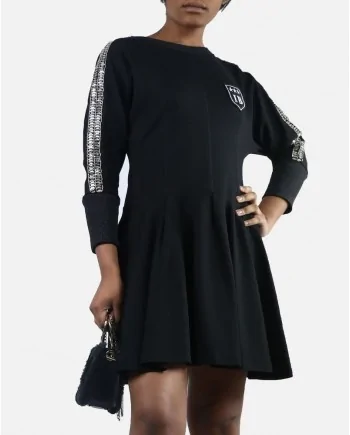 Robe noire patineuse "IB" Isabelle Blanche 