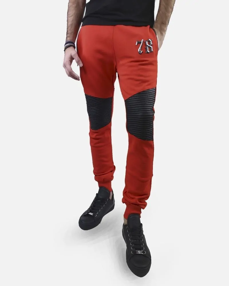 Pantalon de jogging rouge Philipp Plein 