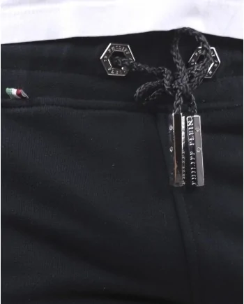 Pantalon de jogging noir à bandes  Philipp Plein 