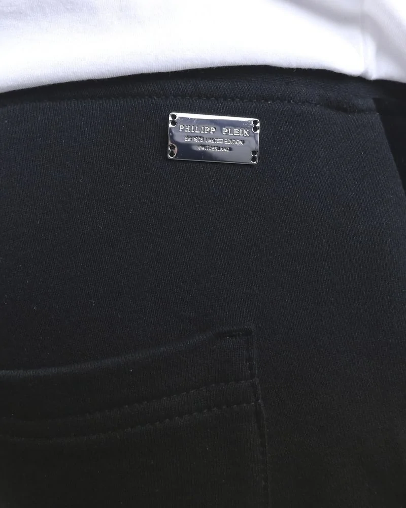 Pantalon de jogging noir à bandes  Philipp Plein 