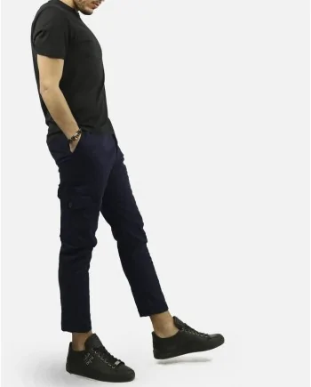 Pantalon cargo bleu Low Brand 