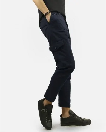 Pantalon cargo bleu Low Brand 