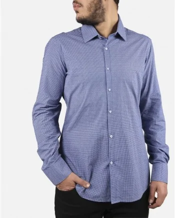 Chemise bleu à pois Stof 