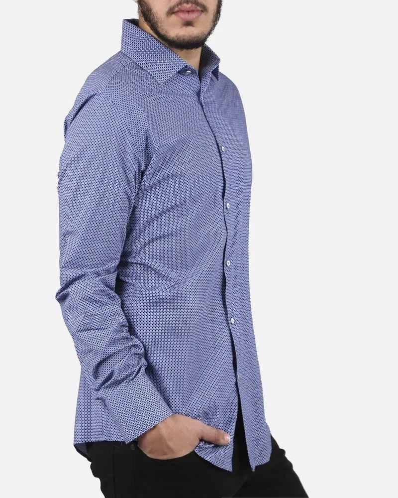 Chemise bleu à pois Stof 