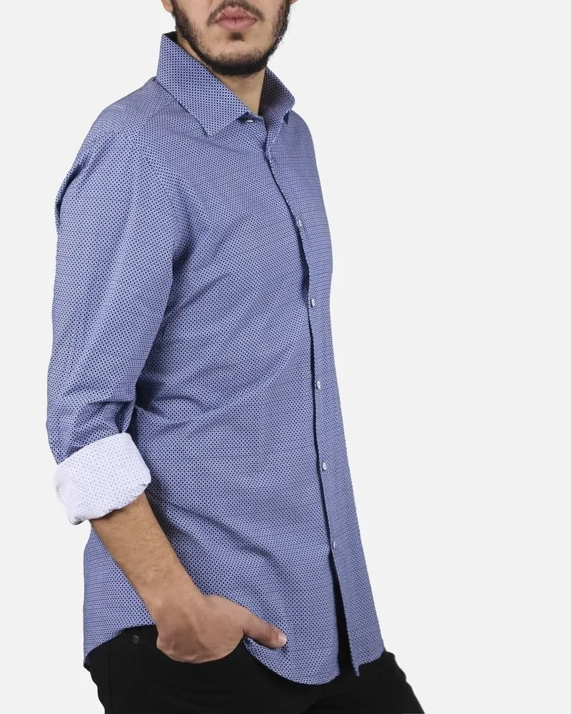 Chemise bleu à pois Stof 