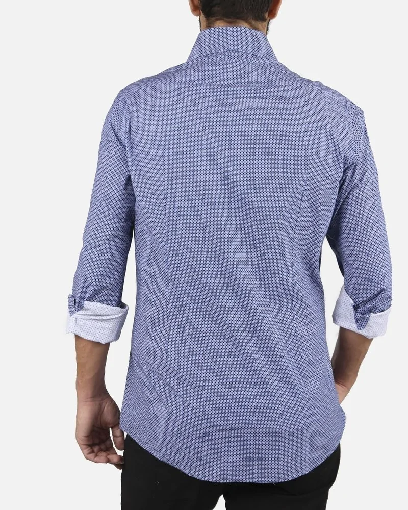 Chemise bleu à pois Stof 