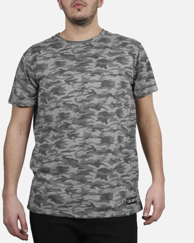 T-Shirt gris camouflage "Kanye" Les (art)istes 