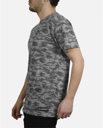 T-Shirt gris camouflage "Kanye" Les (art)istes 