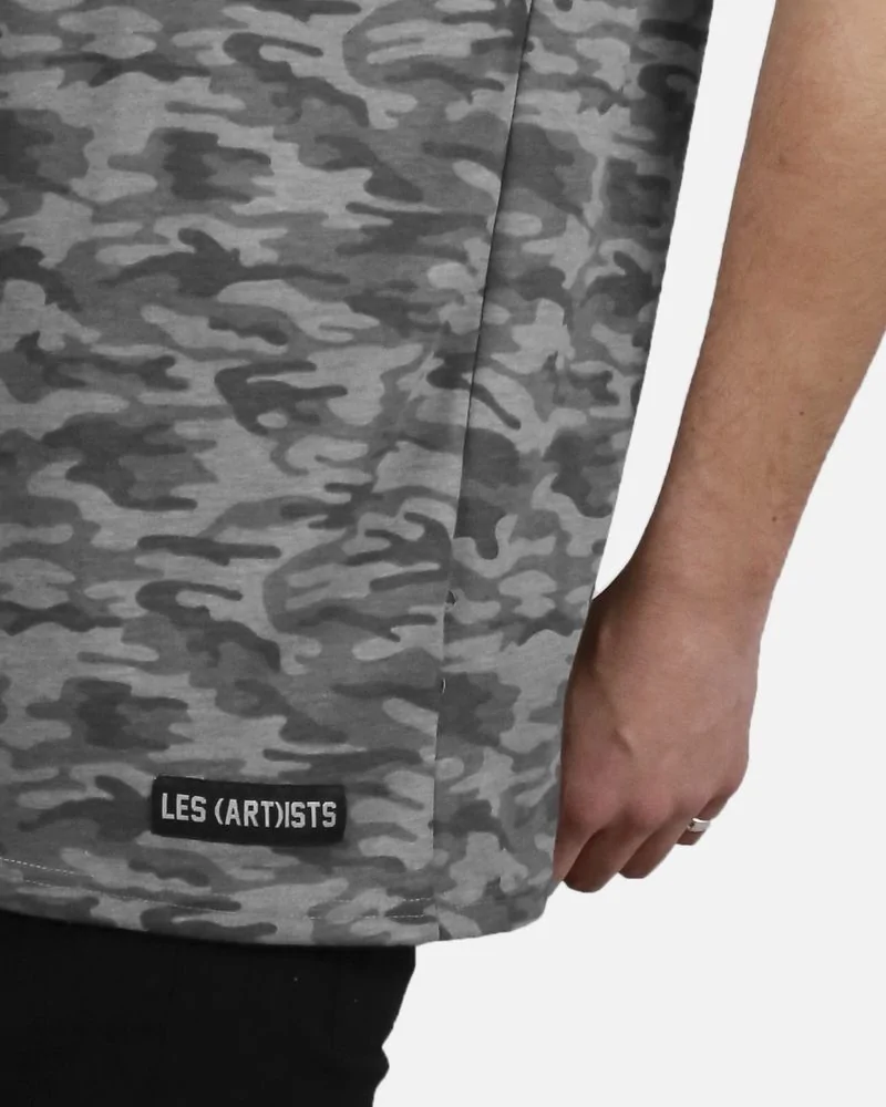 T-Shirt gris camouflage "Kanye" Les (art)istes 