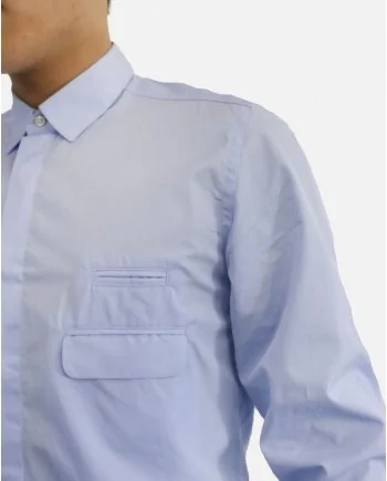 Chemise bleu ciel à poches fantaisie Low Brand 