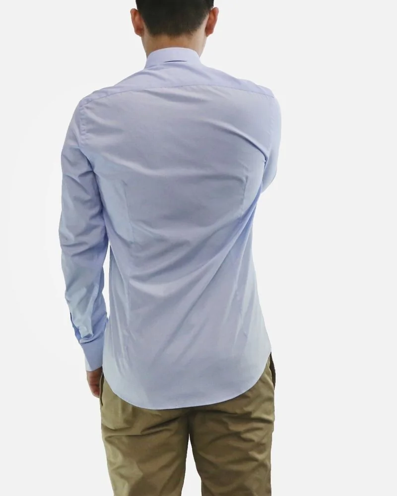 Chemise bleu ciel à poches fantaisie Low Brand 