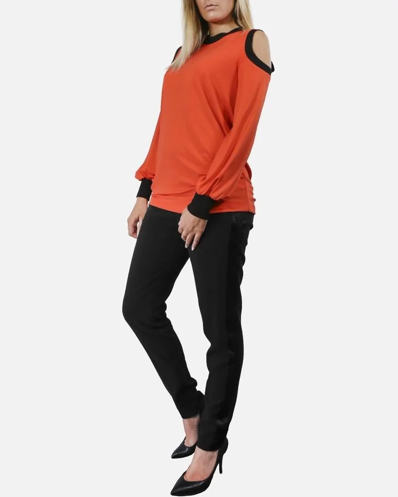 Top a épaule nue orange Givenchy 