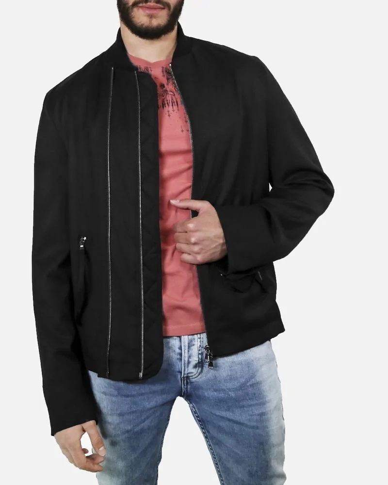 Blouson bomber noir John Galliano 