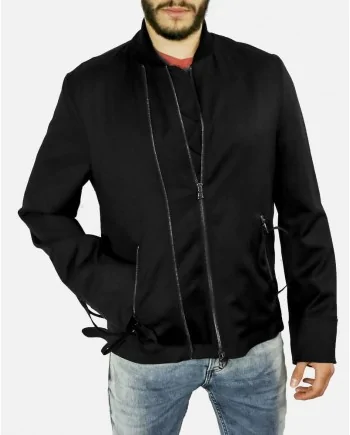 Blouson bomber noir John Galliano 