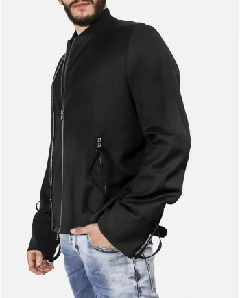 Blouson bomber noir John Galliano 