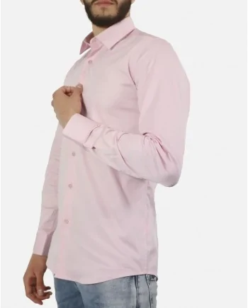 Chemise en coton rose Chrom 