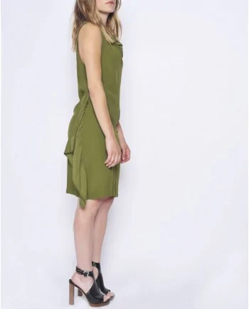 Robe sans manches verte Damir Doma 