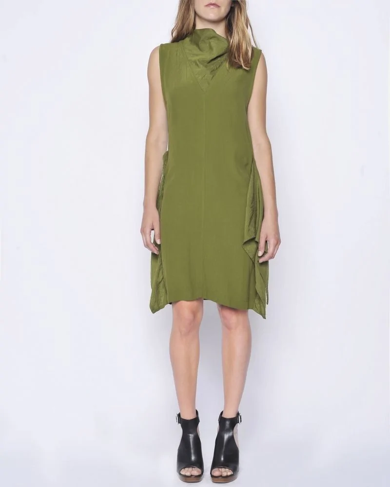 Robe sans manches verte Damir Doma 