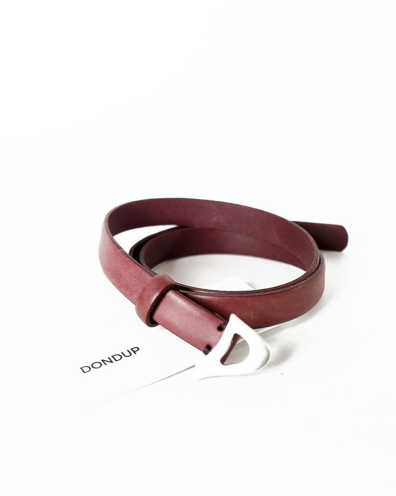 Ceinture en cuir de daim bordeaux Dondup 