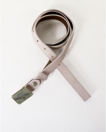 Ceinture fine en simili cuir vieux rose Guess 