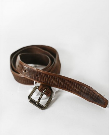 Ceinture à motifs en cuir de daim marron  Dondup 