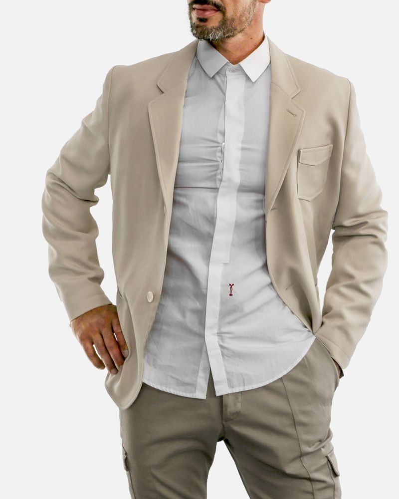 Veste beige style saharienne Edition M.R 