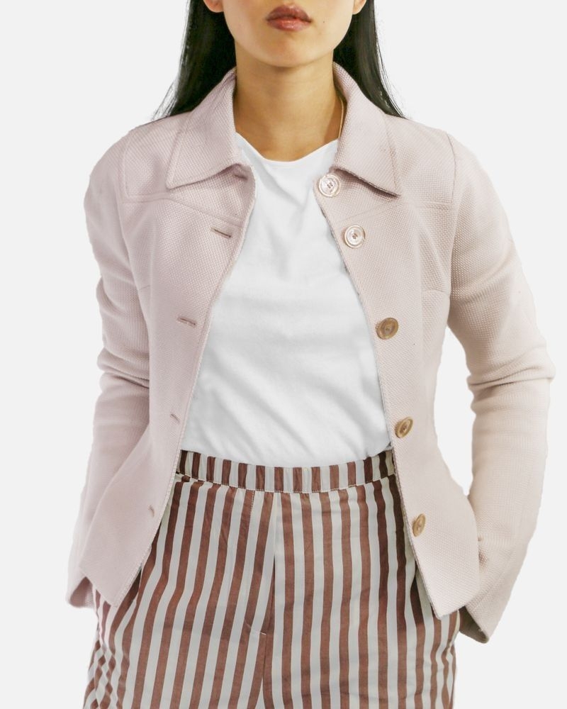 Veste ceinturée beige Valentino 