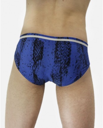 Slip maillot de bain bleu Roberto Cavalli 