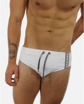 Slip de bain blanc Guess 