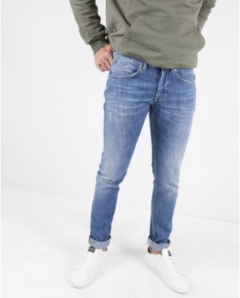 Jean skinny en coton bleu clair Dondup 