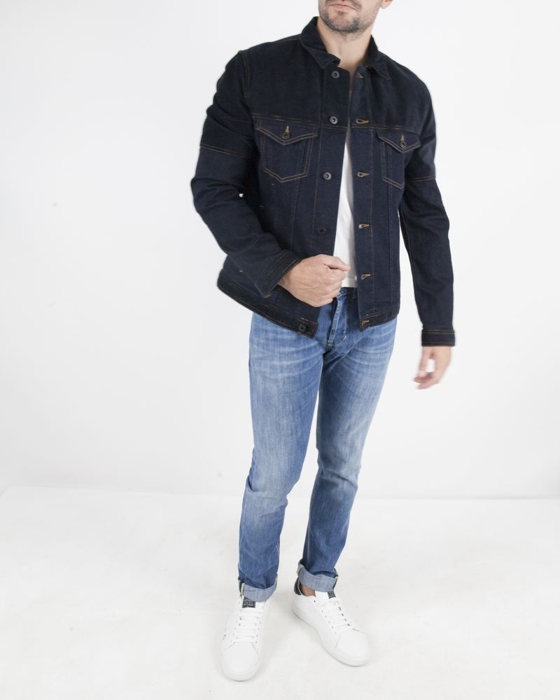 Veste en jean bi-matière Dondup 