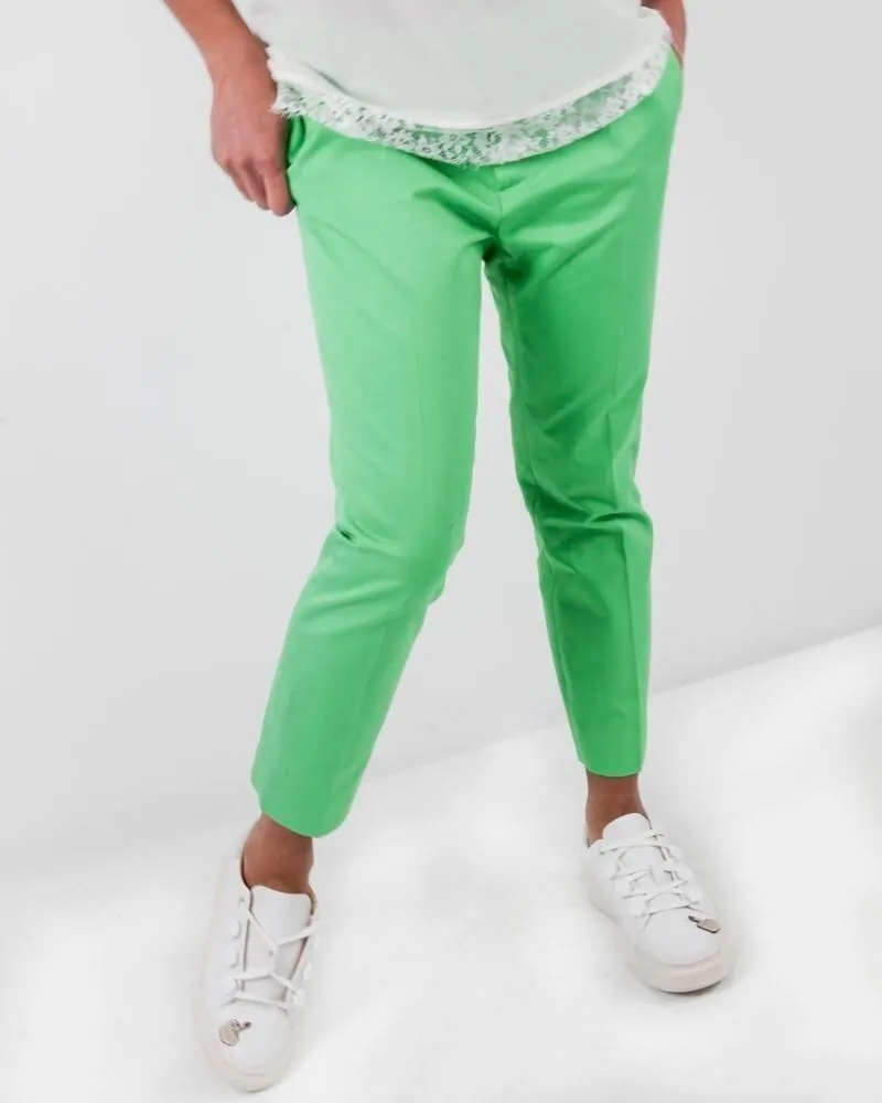 Pantalon en coton vert Dsquard2 