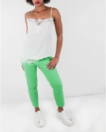 Pantalon en coton vert Dsquard2 