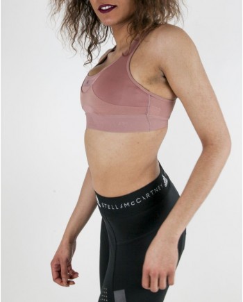 Brassière technique en élasthanne rose Adidas 