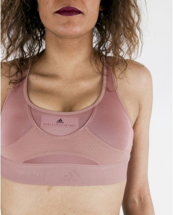 Brassière technique en élasthanne rose Adidas 