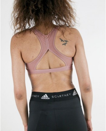 Brassière technique en élasthanne rose Adidas 