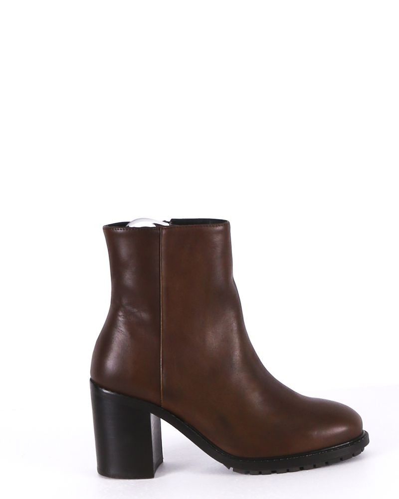 Bottines en cuir marron Each Other 