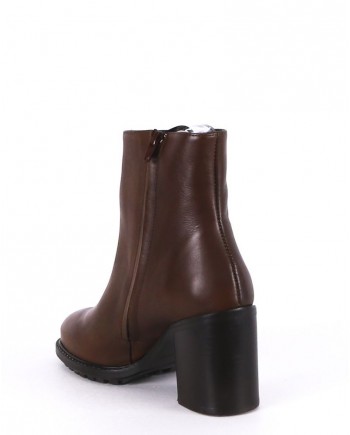 Bottines en cuir marron Each Other 