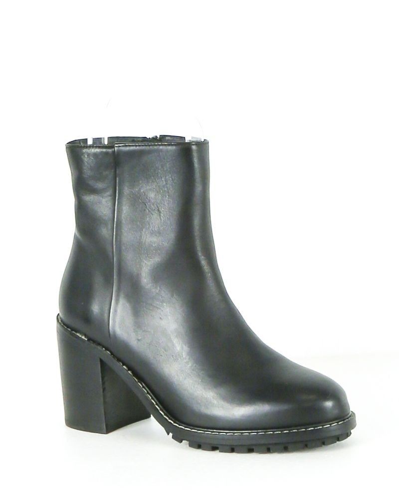 Bottines en cuir noir Each Other 