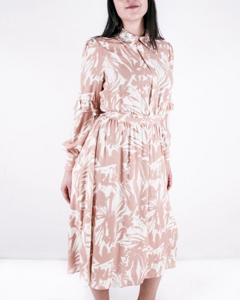 Robe en crêpe à imprimé floral Elisabetta Franchi 